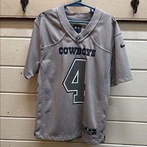 Nike Gray Cowboys Football Jersey Dak Prescott